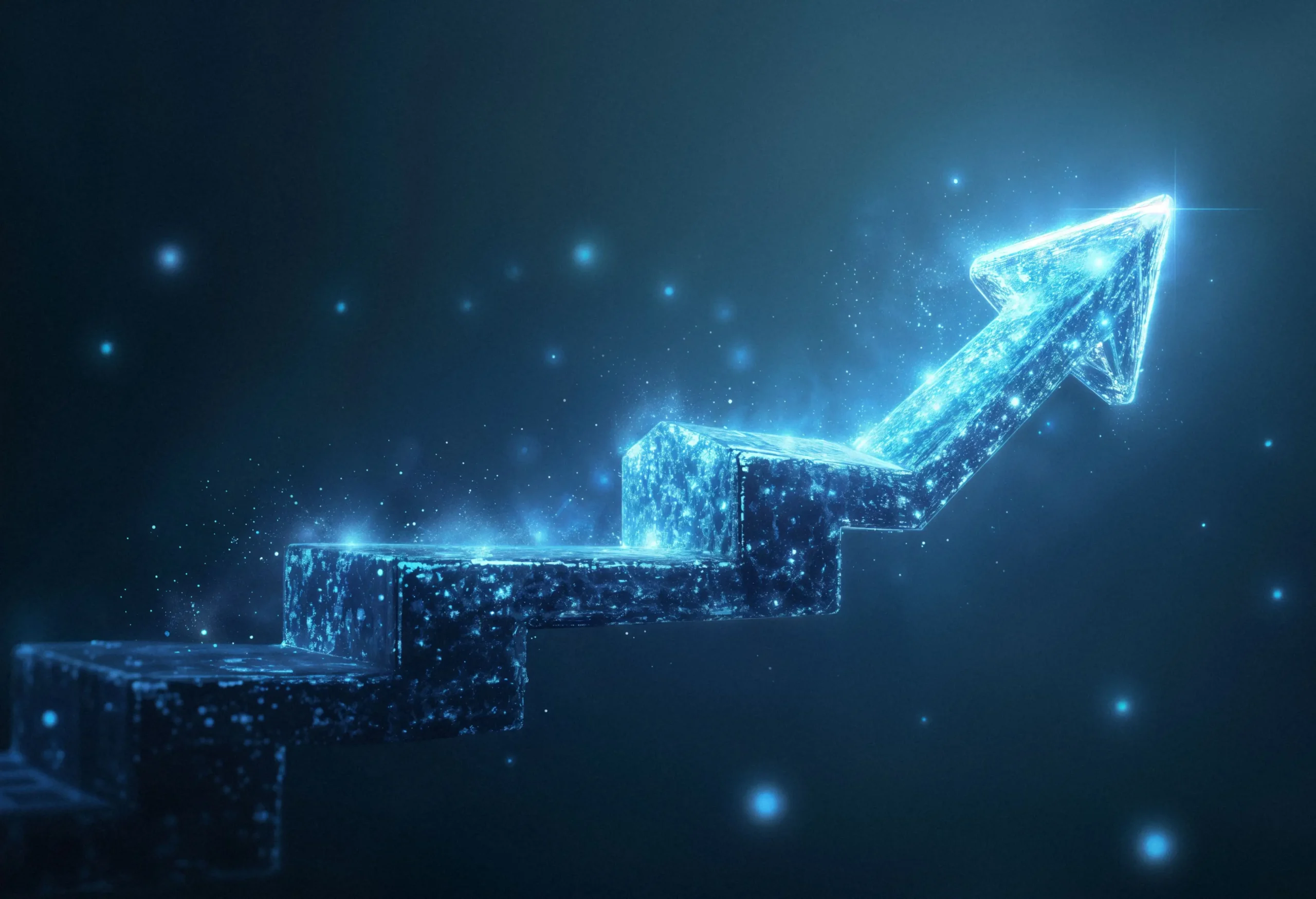 Technology growth arrow