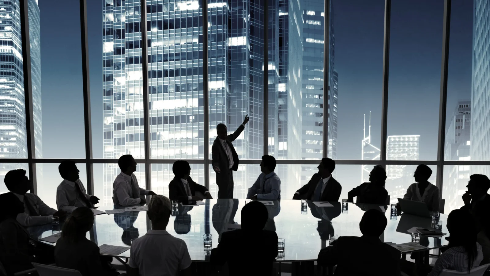 Advisory session in a boardroom