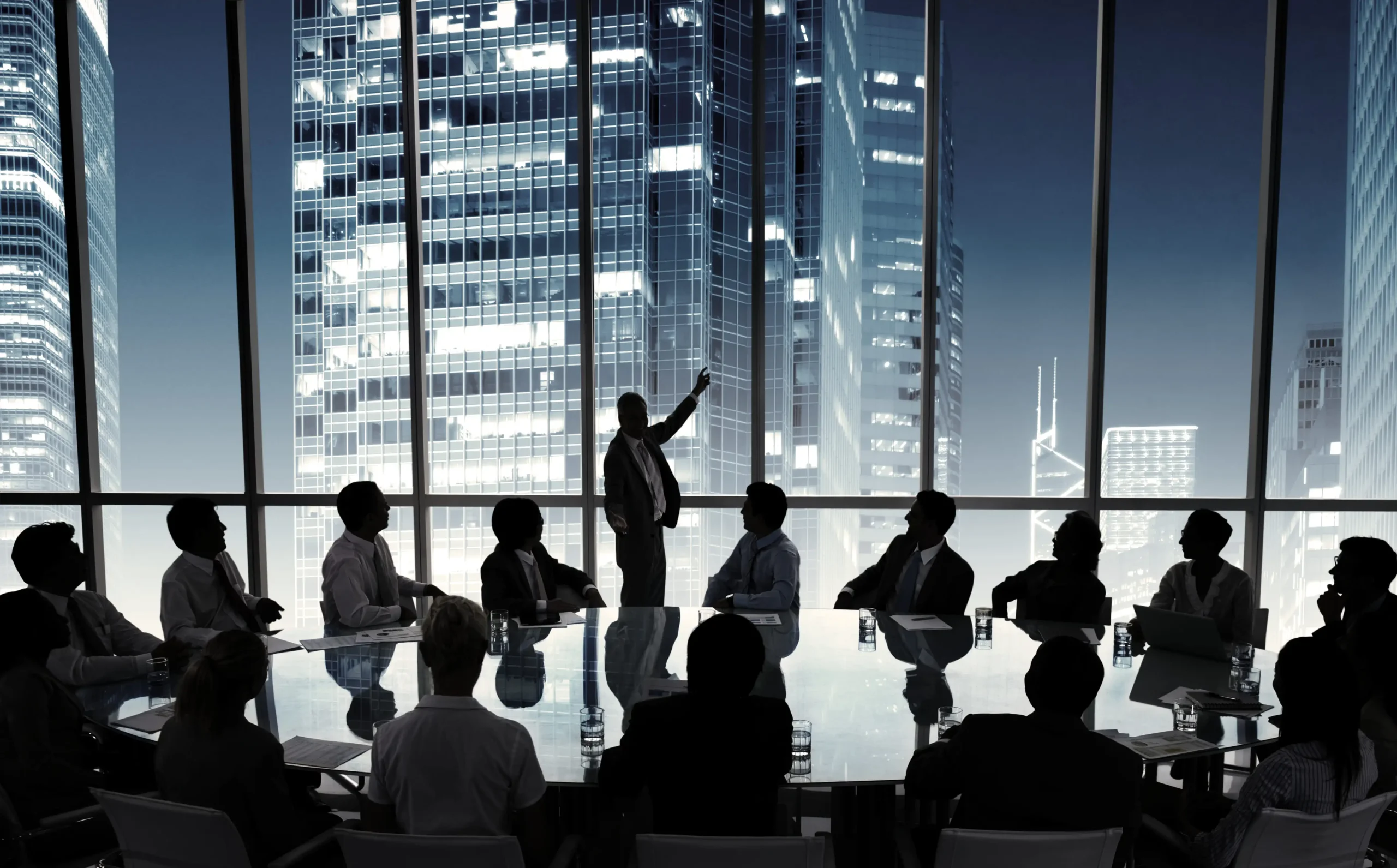 Advisory session in a boardroom